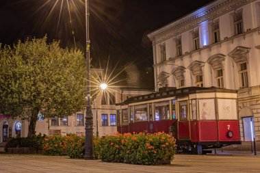 TARNow, POLAND - 09 Ekim 2021: Malopolska 'daki Polonyalı şehri 