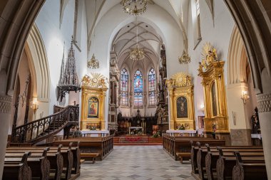 TARNow, POLAND - 10 Ekim 2021: Malopolska 'daki Polonyalı şehri 