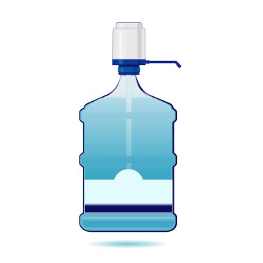 beyaz zemin üzerine su soğutucu