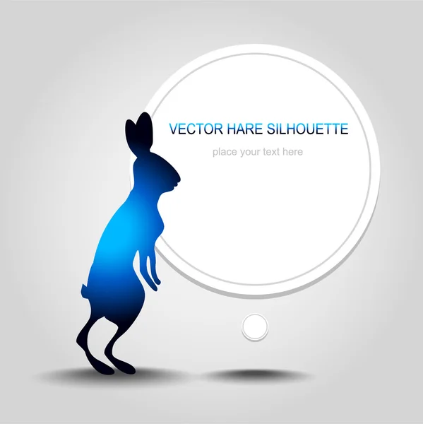 Hare siluett — Stock vektor