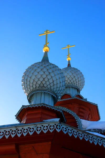 Два купола церкви — стоковое фото