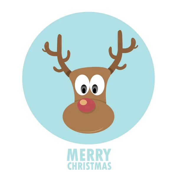 Merry christmas greeting card. — Stock Vector