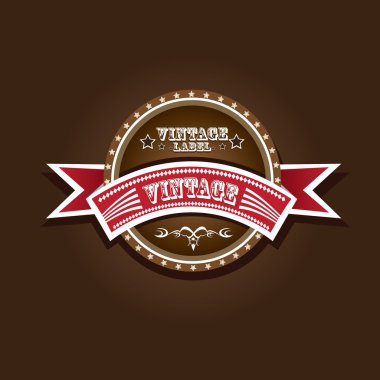 vektör vintage etiket retro tarzı.