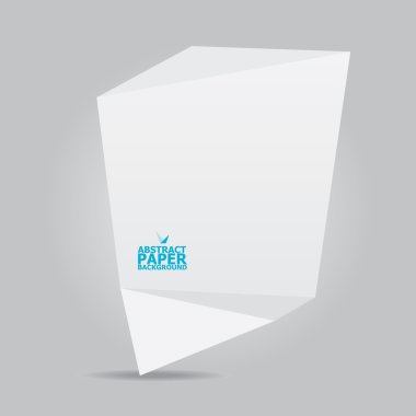 soyut beyaz kağıt origami arka plan
