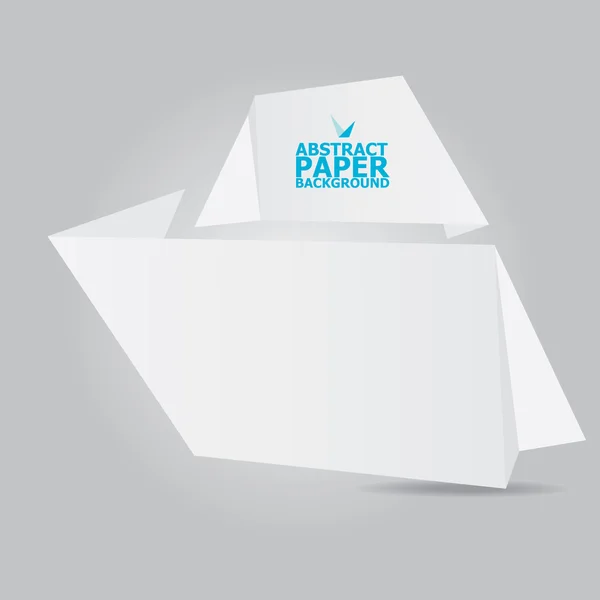 Streszczenie białego papieru origami tło — Wektor stockowy