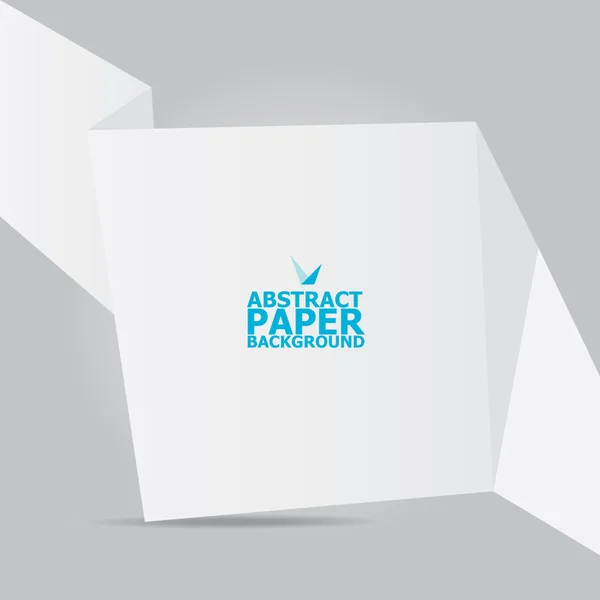 Abstrait papier blanc origami fond — Image vectorielle