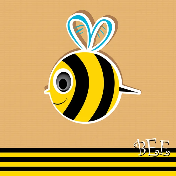 Vector bee pictogram. vectorillustratie. — Stockvector