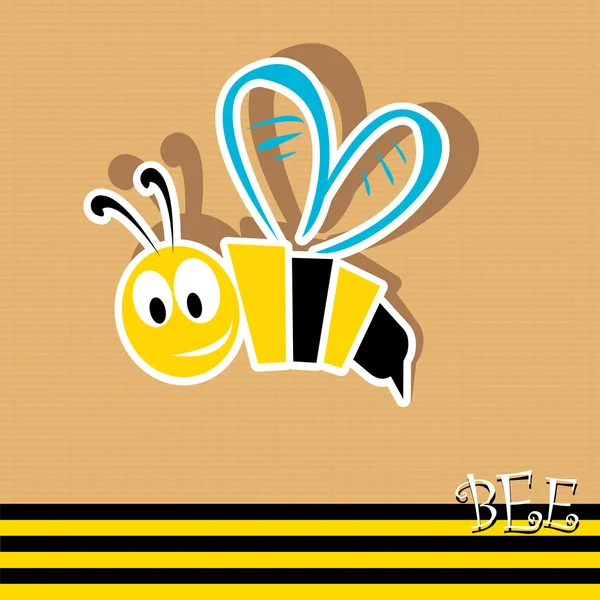 Vector bee icon. vector illustration. — Stock Vector