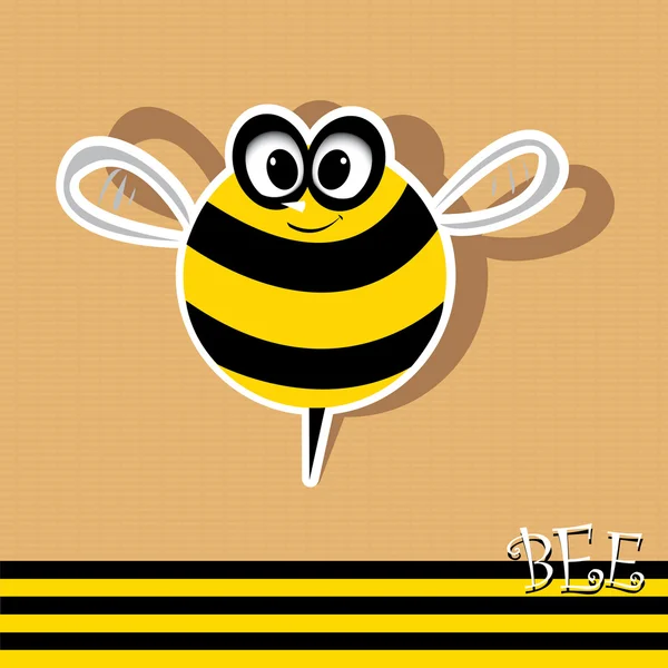 Vector bee pictogram. vectorillustratie. Rechtenvrije Stockillustraties