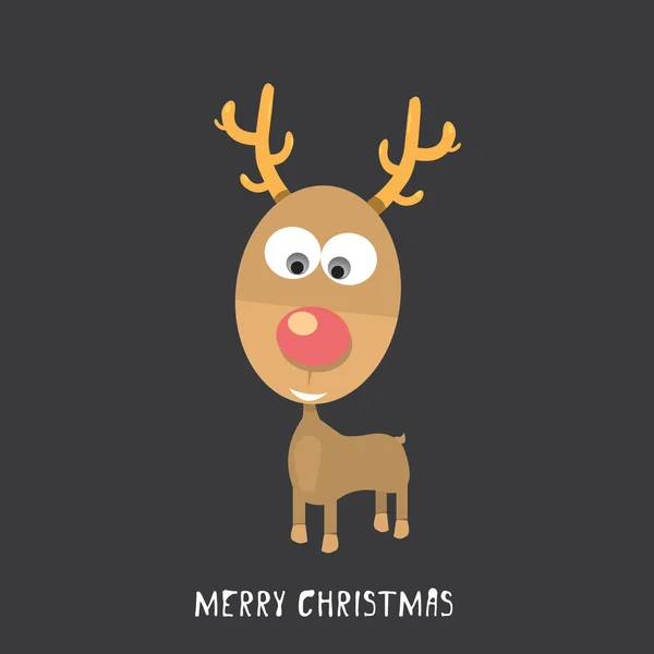 Vector Christmas reindeer — Stock Vector