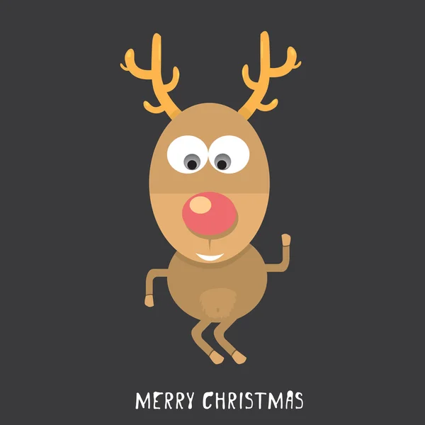 Vector Christmas reindeer — Stock Vector