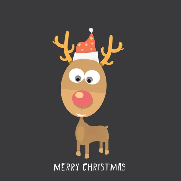 Vector Christmas reindeer — Stock Vector