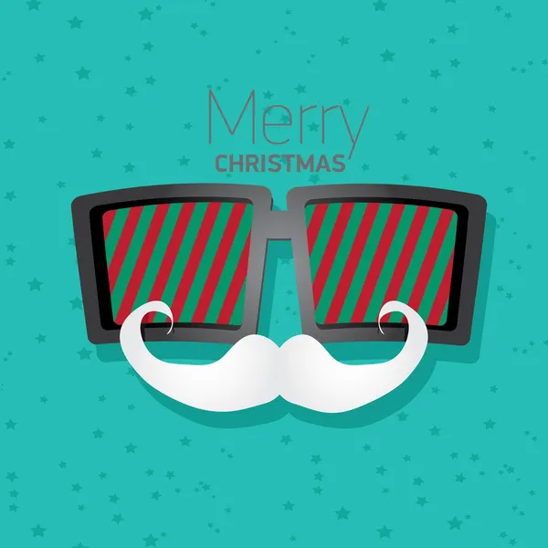 Christmas hipster poster for party or card. — Stock Vector