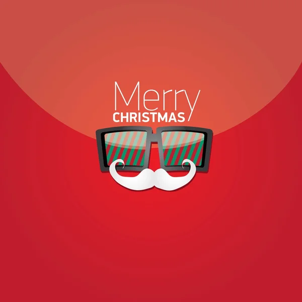 파티 또는 카드 크리스마스 hipster 포스터. — 스톡 벡터