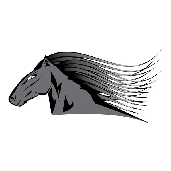 Vector cartoon paard hoofd. — Stockvector