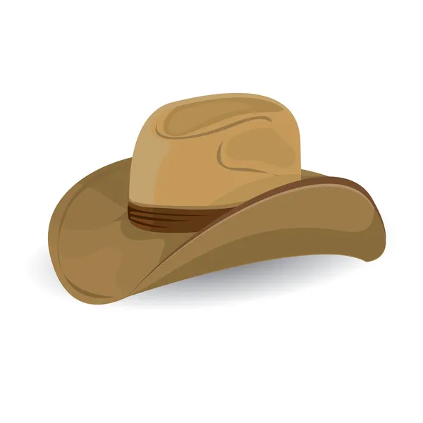 Cappello da cowboy. illustrazione vettoriale. — Vettoriale Stock