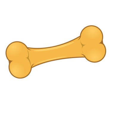 köpek kemiği. vektör çizim