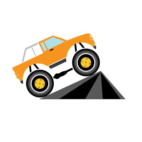 Vektor Cartoon Monster Truck — Stockvektor