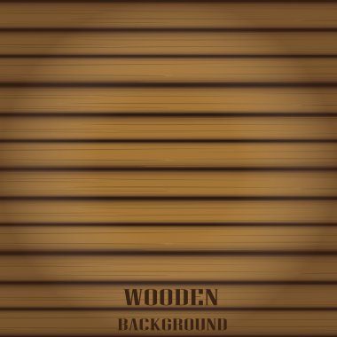 Vector wooden background for design. clipart