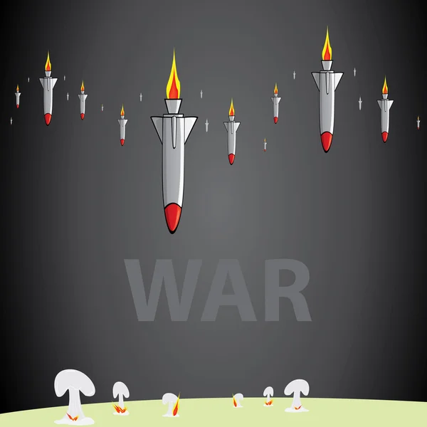 Ilustración vectorial de guerra . — Archivo Imágenes Vectoriales