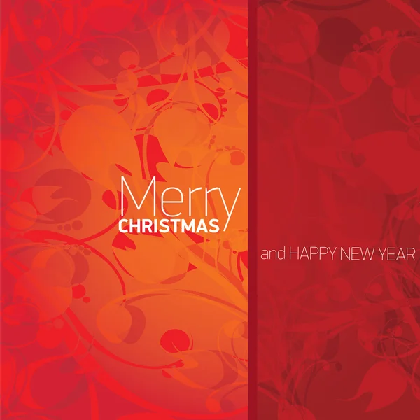 Vecteur de Noël ou bonne carte de nouvelle année — Image vectorielle