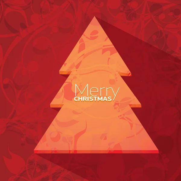 Vector de Navidad o feliz año nuevo tarjeta — Archivo Imágenes Vectoriales