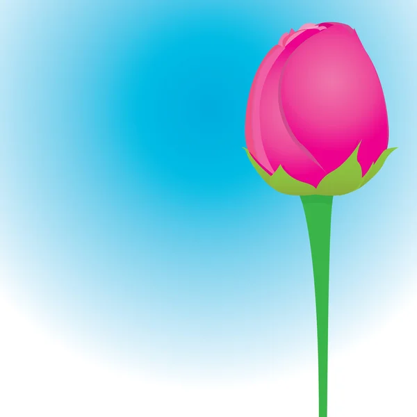 Διάνυσμα κόκκινο φόντο ροδαλό λουλούδι. — Διανυσματικό Αρχείο