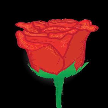 vector rood roze bloem achtergrond.