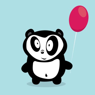 vektör çizgi film karakteri ayı panda