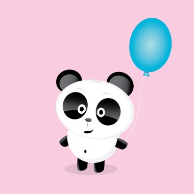 vektör çizgi film karakteri ayı panda