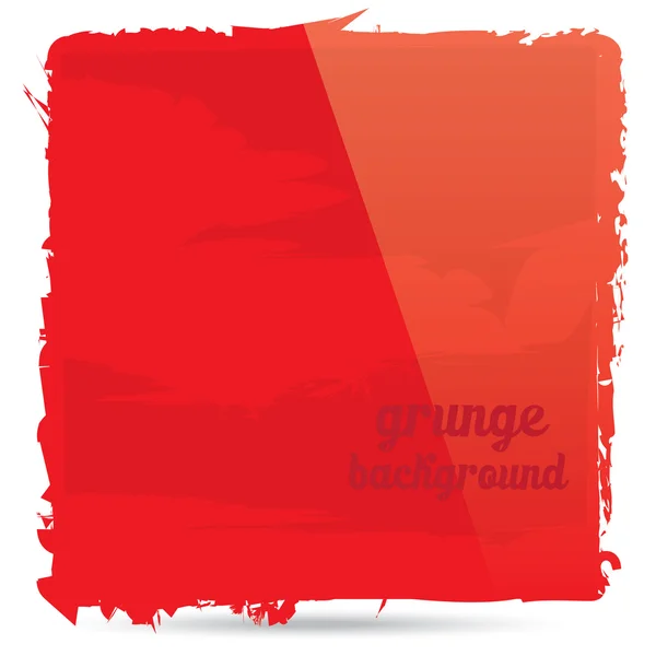 Vector Grunge brilhante vermelho forma banner fundo — Vetor de Stock