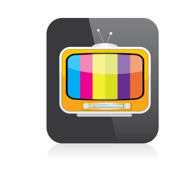 TV simge vektör. online tv simgesi. App simgesi