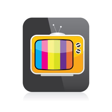 TV simge vektör. online tv simgesi. App simgesi