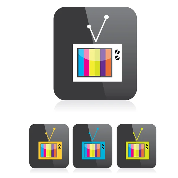 テレビのアイコンをベクトルします。オンライン テレビのシンボル。アプリのアイコン — ストックベクタ