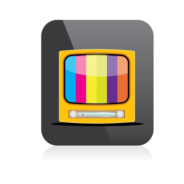 Vektor-tv-ikon. tv-symbol på nettet. appikon – stockvektor