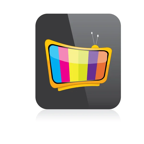 Vector tv pictogram. online tv-symbool. app pictogram — Stockvector