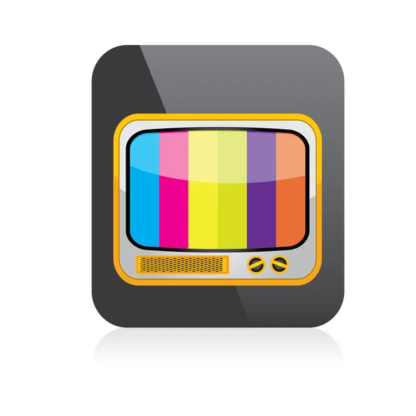 Vektorové ikony tv. online tv symbol. ikonu aplikace — Stockový vektor