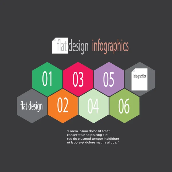 Moderne platte ontwerp infographics — Stockvector