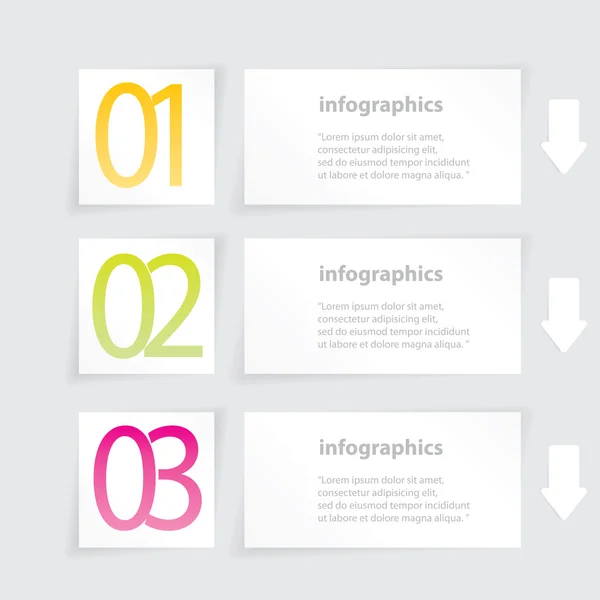 Infographies de design plat moderne — Image vectorielle