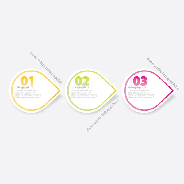 Infographies de design plat moderne — Image vectorielle