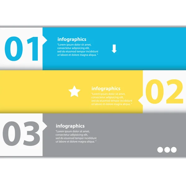 Infographies de design plat moderne — Image vectorielle