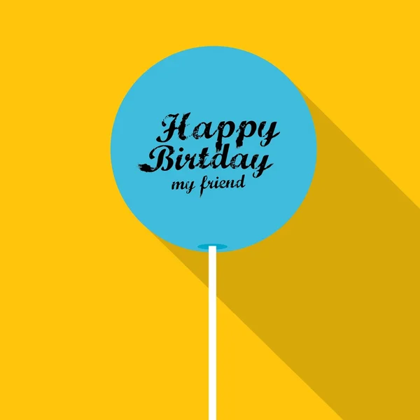 Illustration vectorielle Vintage Happy Birthday Card — Image vectorielle
