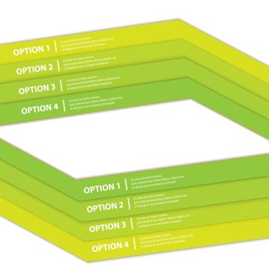 vektör yeşil kağıt ilerleme arka plan afiş