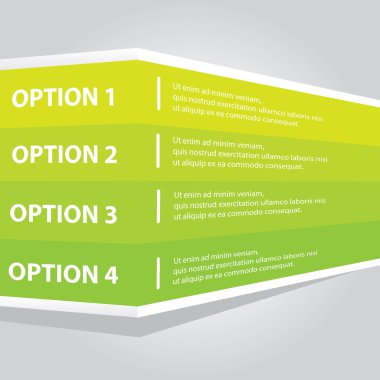 vektör yeşil kağıt ilerleme arka plan afiş