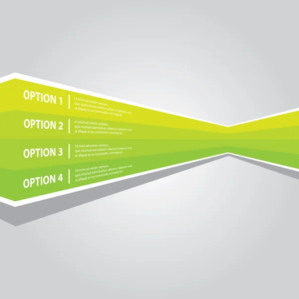 Gröna vektor papper framsteg bakgrund banner — Stock vektor