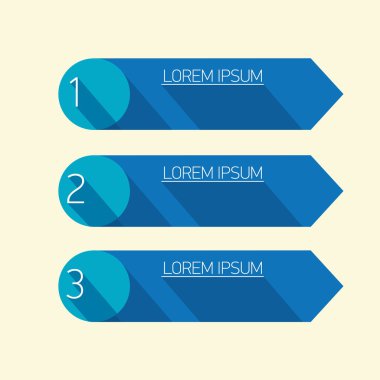 Mavi modern trendy düz tasarım afiş