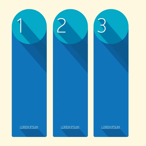 Blue Modern trendy flat Design banner — Stock Vector