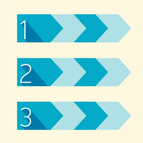 Azul Moderno moderno plano Diseño de banner — Archivo Imágenes Vectoriales
