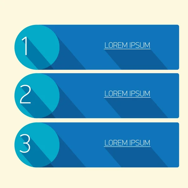 Azul Moderno moderno plano Diseño de banner — Vector de stock