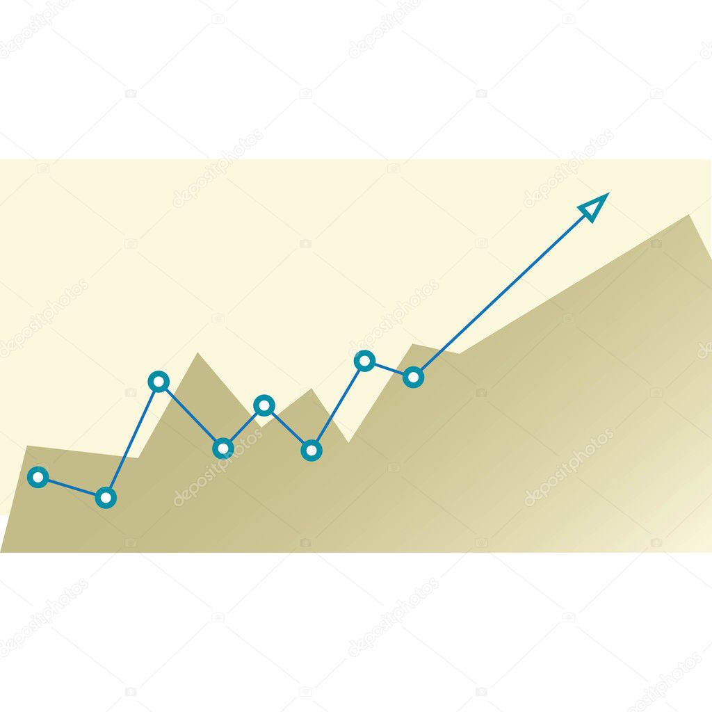 Business graph and chart. vector illustration